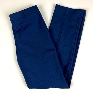 Tommy Hilfiger Navy Dress Pants w/Light Blue Checkered Pattern 30x32